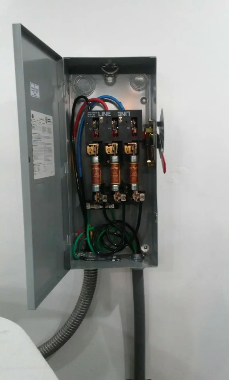 Three-phase disconnect switch installed for Electrical Wiring & Rewiring in West Hempfield